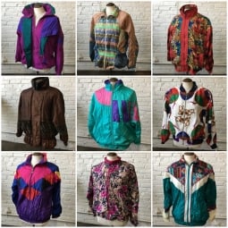 Vintage & modern crazy jacket (hiphop, track, windbreaker) By the Pound
